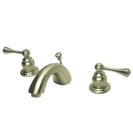 FURNORAMA Mini Widespread Lavatory Faucet - Satin Nickel Finish FU784604